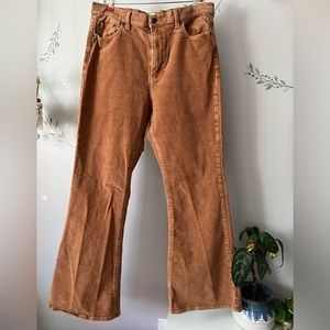 Jordache vintage corduroy flare leg pants